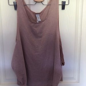 Varley blush toned buckle tank